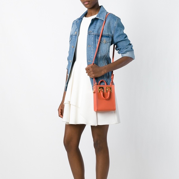 SOPHIE HULME Albion nano leather tote Bag (Gray) - Picture 7 of 8